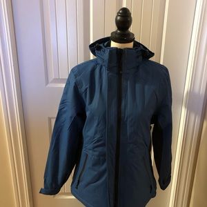 Rivers End Classic Color Block parka women’s winter heavyweight in teal
